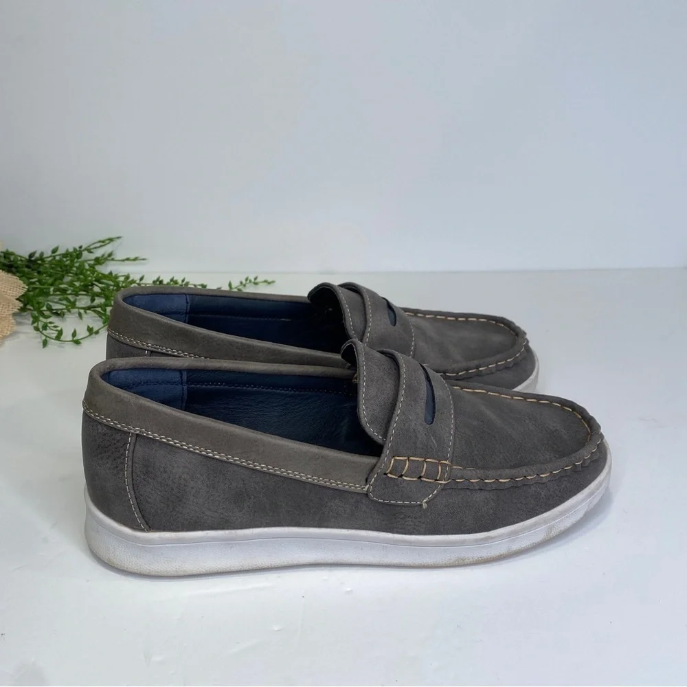 Steve Madden BSharper Grey Penny Loafer Slip On Sneaker Shoes Size 7
